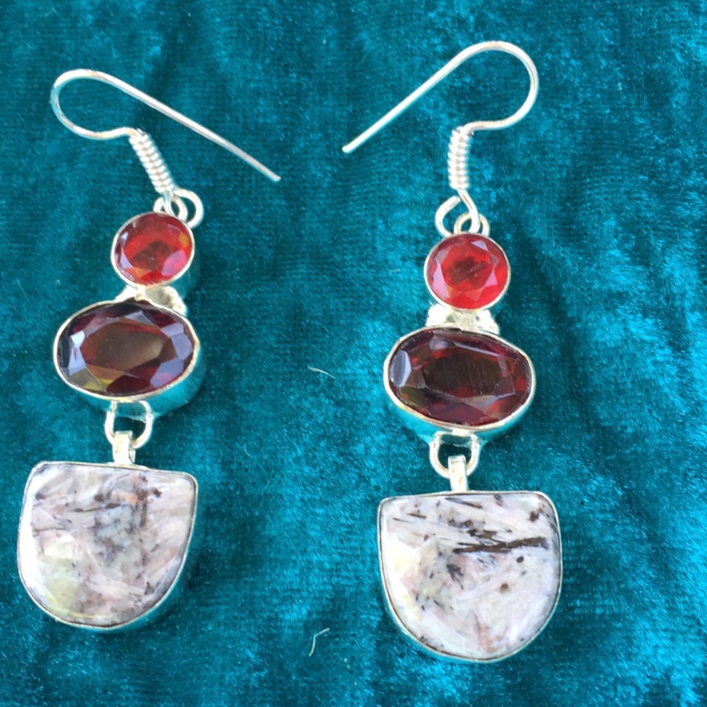 Ladies semi precious Prom Earrings